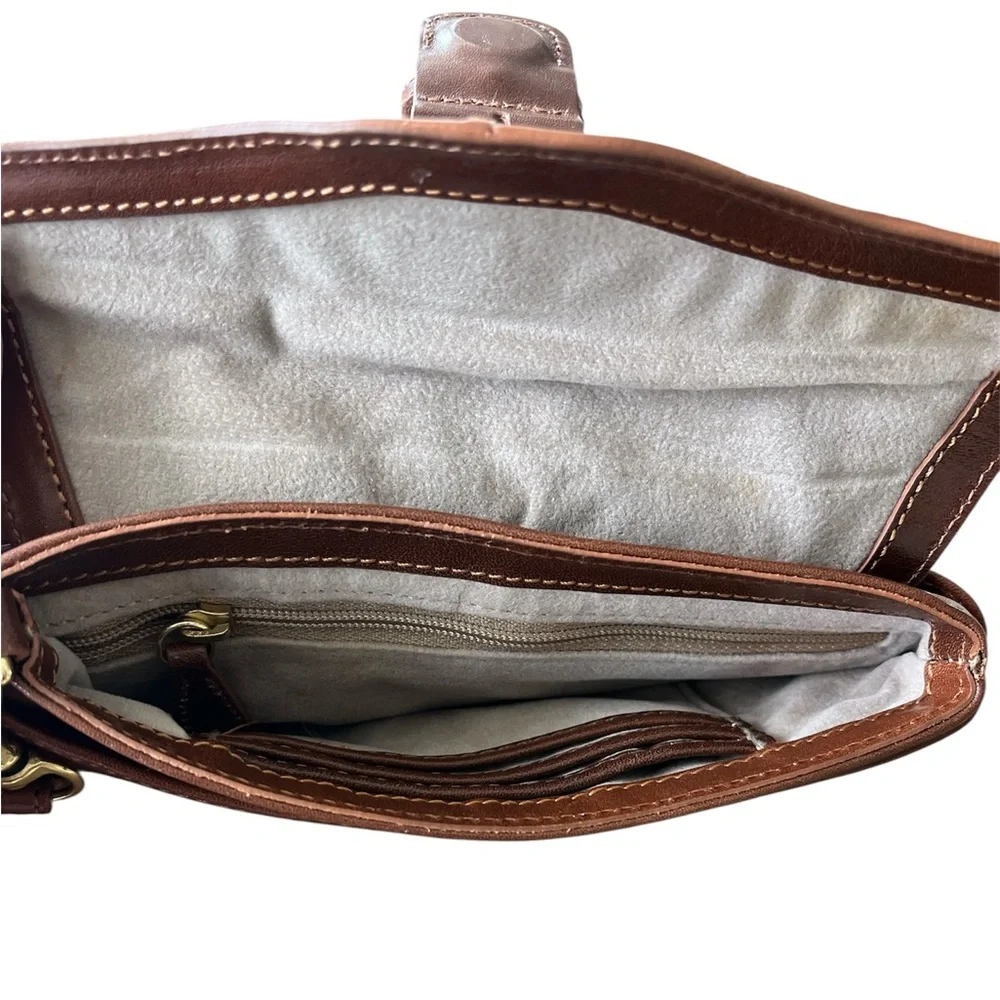 BRAHMIN Brown Wristlet New